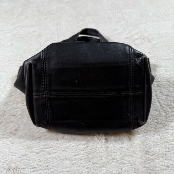 Vintage Coach Black Waverly Small Tote Bag Leather 90s Purse - Picture 4 of 9